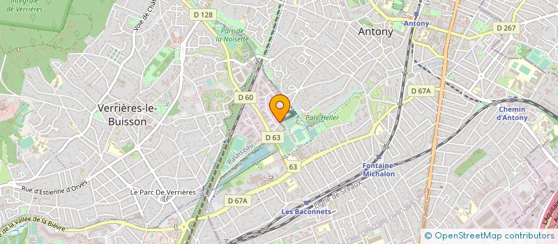 localisation de l'entreprise DESJONQUERES PAYSAGES à VERRIERES-LE-BUISSON