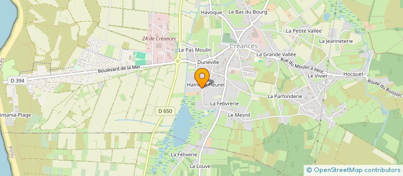 localisation de l'entreprise DESJOUR à CREANCES