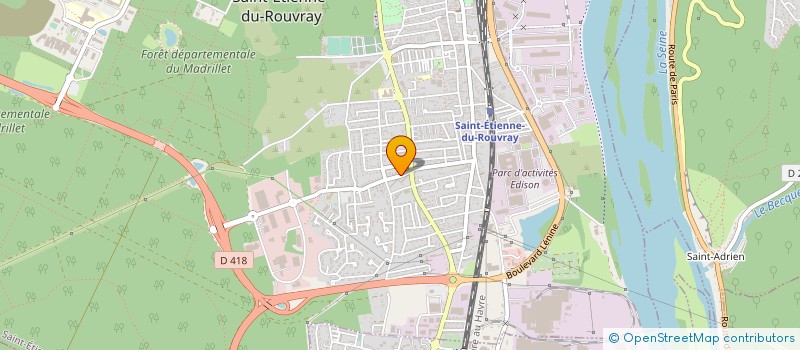 localisation de l'entreprise DESK'O.  SAINT-ETIENNE-DU-ROUVRAY