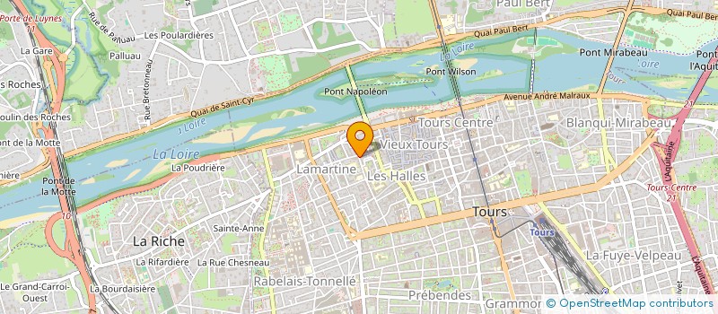 localisation de l'entreprise DESLANDES  TOURS