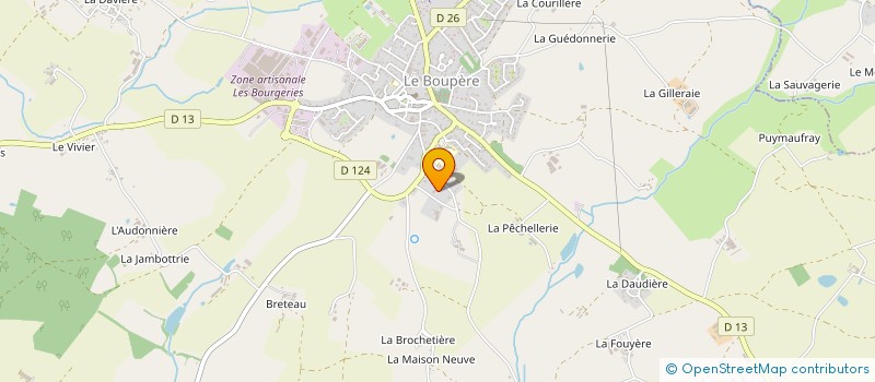 localisation de l'entreprise DESLANDES MOREAU à LE BOUPERE