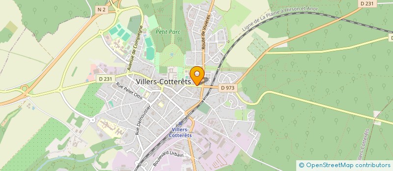 localisation de l'entreprise DESMAREST-METGE à VILLERS-COTTERETS