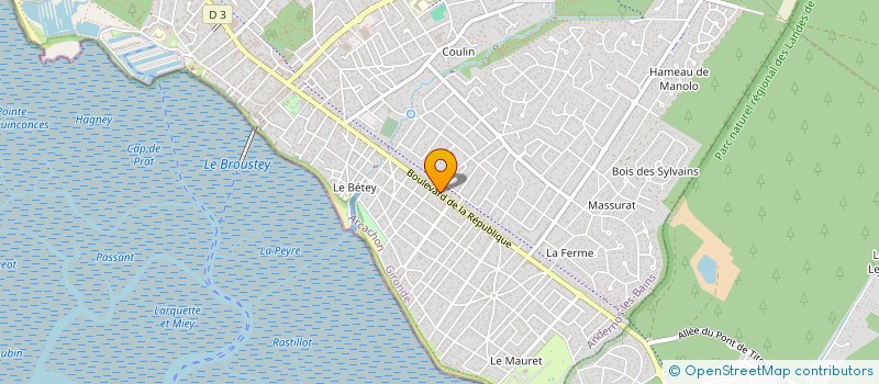 localisation de l'entreprise DESMARETS  ANDERNOS-LES-BAINS