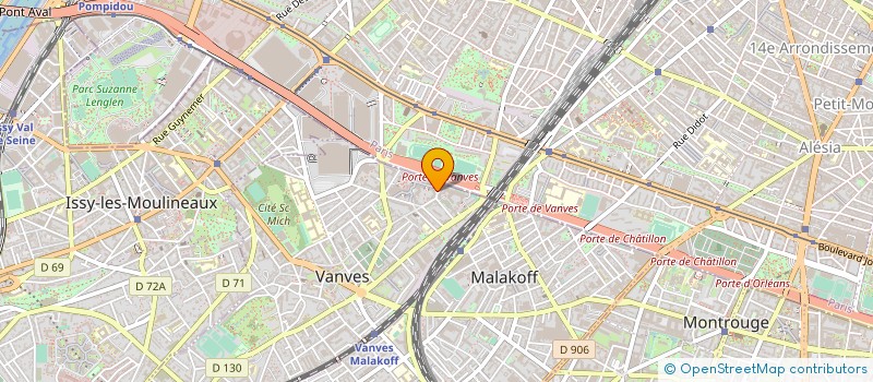 localisation de l'entreprise DESMARQUET M MICHALIK C à VANVES
