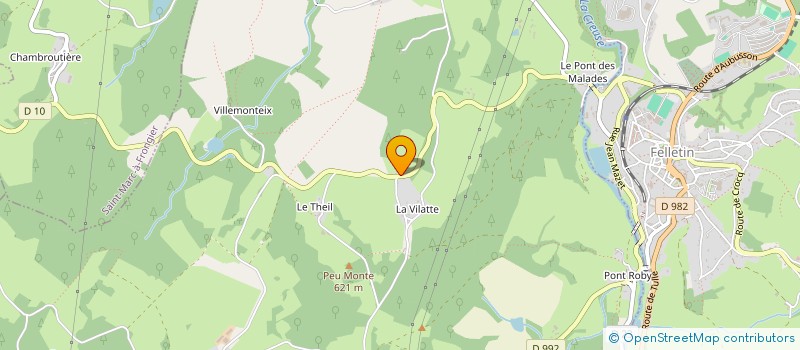 localisation de l'entreprise DESMAZES à SAINT-QUENTIN-LA-CHABANNE