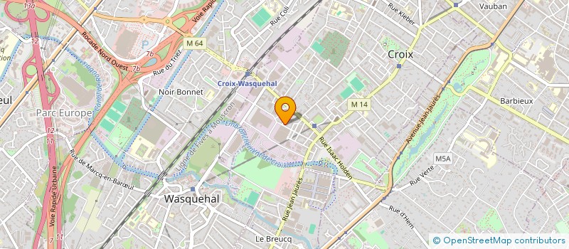 localisation de l'entreprise DESMET J ET BORREMAN F  CROIX