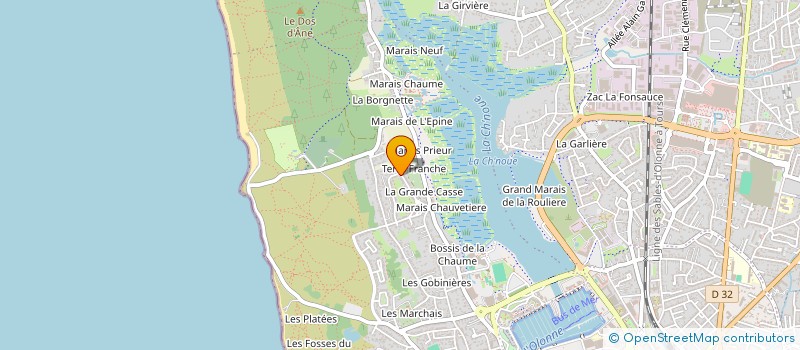 localisation de l'entreprise DESMET MARCOUX à LES SABLES D'OLONNE