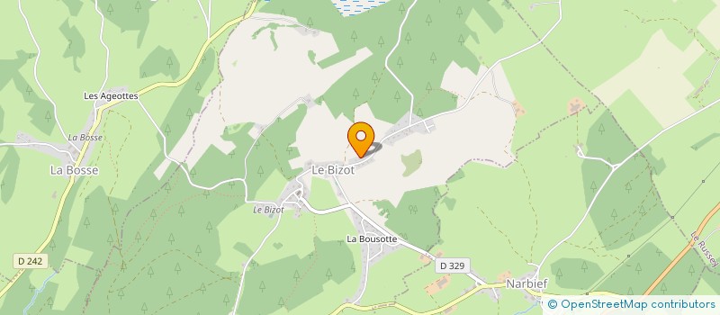 localisation de l'entreprise DESMO IMMO  LE BIZOT