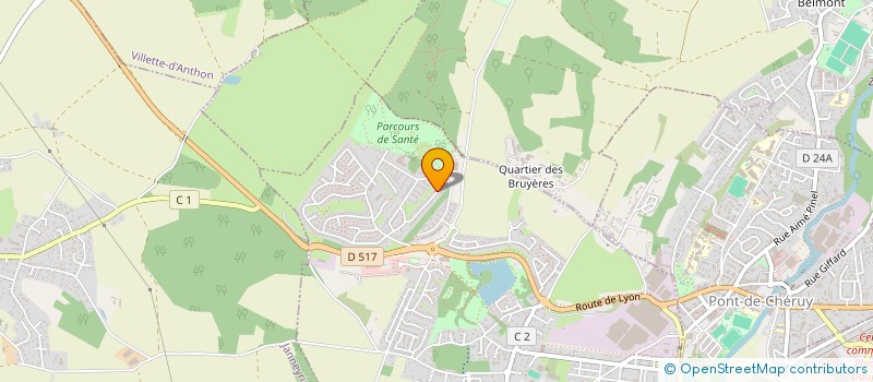 localisation de l'entreprise DESMOND INVEST  CHARVIEU-CHAVAGNEUX