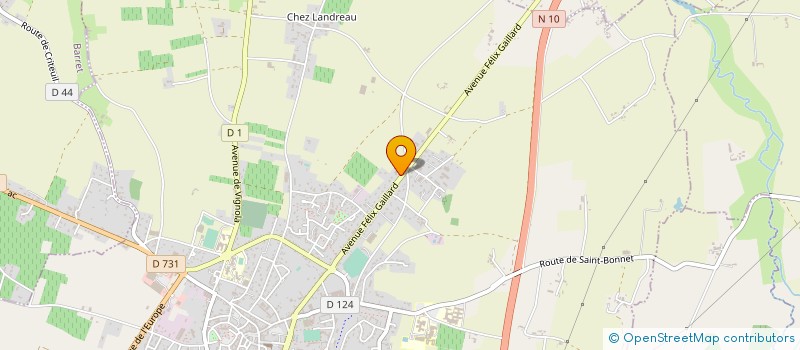 localisation de l'entreprise DESMORTIER MAISON BOIS à BARBEZIEUX-SAINT-HILAIRE