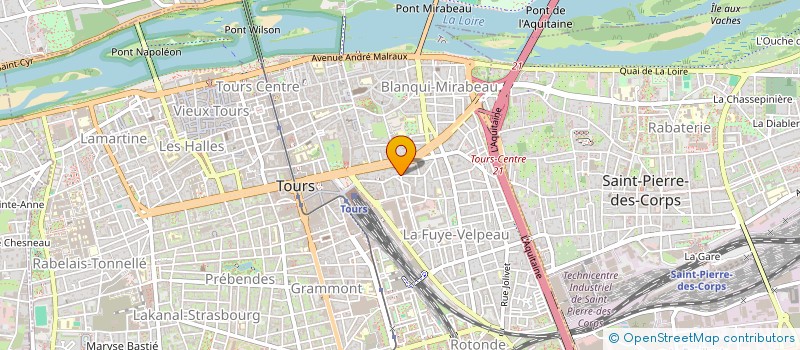 localisation de l'entreprise DESNOIX  TOURS