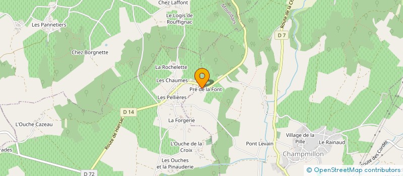 localisation de l'entreprise DESNOYERS à MOSNAC-SAINT-SIMEUX