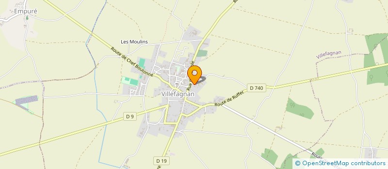 localisation de l'entreprise DESNOYERS-ARRIVE IMMO  VILLEFAGNAN