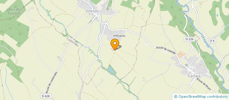 localisation de l'entreprise DESOGES  ALZONNE