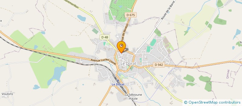 localisation de l'entreprise DESOINDRE à LE DORAT