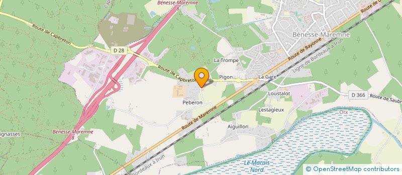 localisation de l'entreprise DESOMBRE  BENESSE-MAREMNE