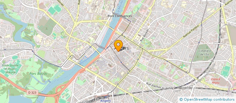 localisation de l'entreprise DESORMEAUX AMINCISSEMENT à ANGERS