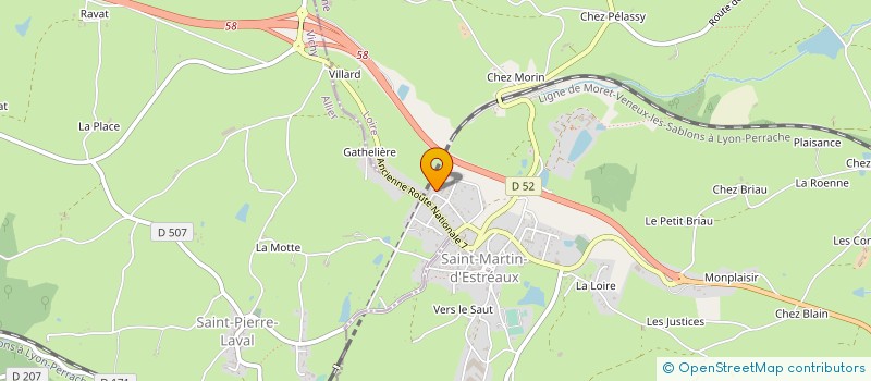 localisation de l'entreprise DESORMIERE TRANSPORTS à SAINT-MARTIN-D'ESTREAUX