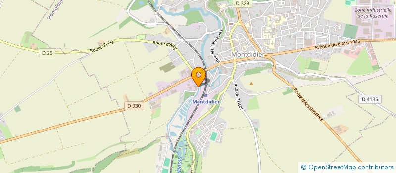 localisation de l'entreprise DESOSSLOR à MONTDIDIER