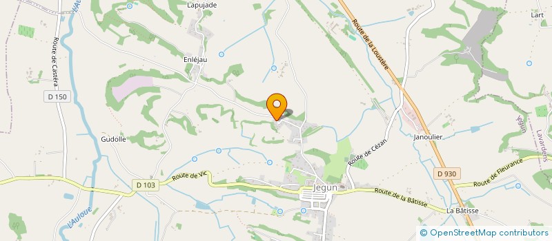 localisation de l'entreprise DESPAX  JEGUN