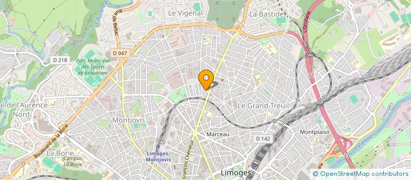 localisation de l'entreprise DESPAYSAGES à LIMOGES