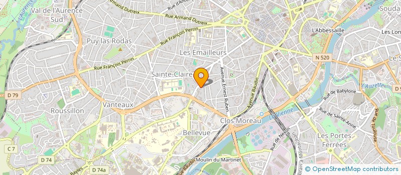 localisation de l'entreprise DESPLANCHES SARL à LIMOGES