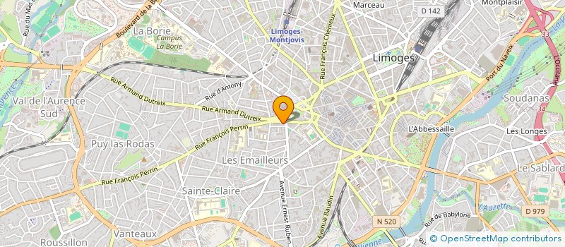 localisation de l'entreprise DESPLAT INVESTISSEMENT à LIMOGES
