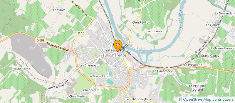 localisation de l'entreprise DESPORT à CHATEAUNEUF-SUR-CHARENTE