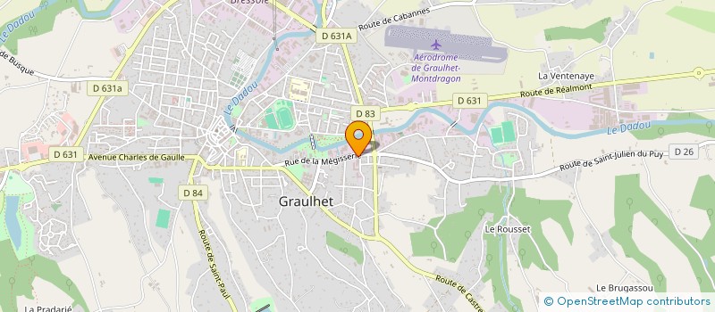 localisation de l'entreprise DESPRATS CH ET FILS MEGISSERIE à GRAULHET
