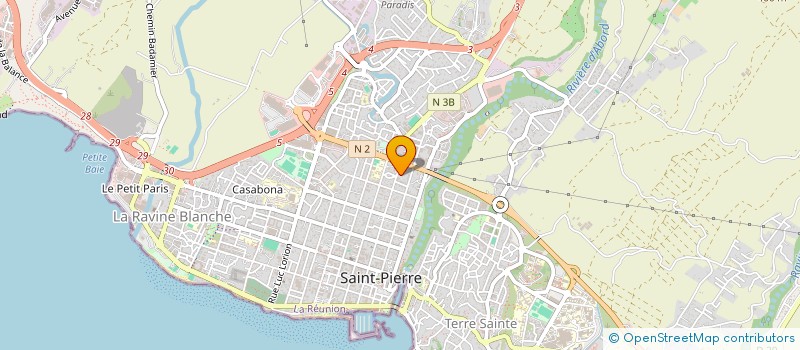localisation de l'entreprise DESPRES ROCKSANE - BLEU HORIZON  SAINT-PIERRE