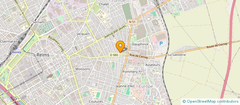 localisation de l'entreprise DESPREZ ET PARIS DISTRIBUTION  REIMS
