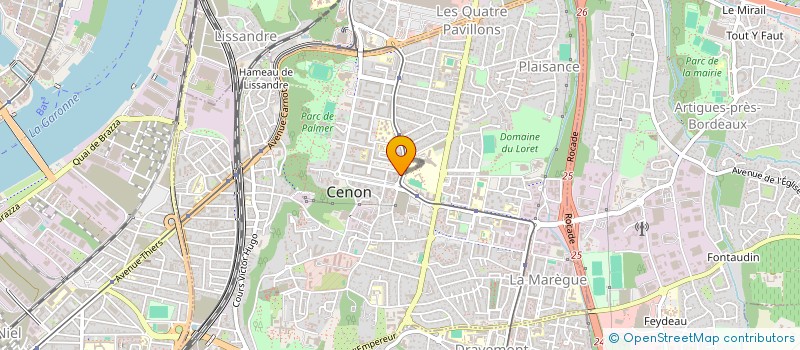 localisation de l'entreprise DESQ  CENON