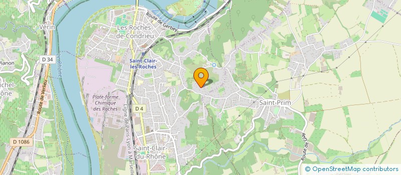 localisation de l'entreprise DESQUATRE  SAINT-CLAIR-DU-RHONE