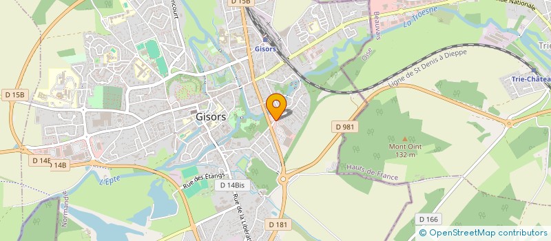 localisation de l'entreprise DESREUX ET FILS à GISORS