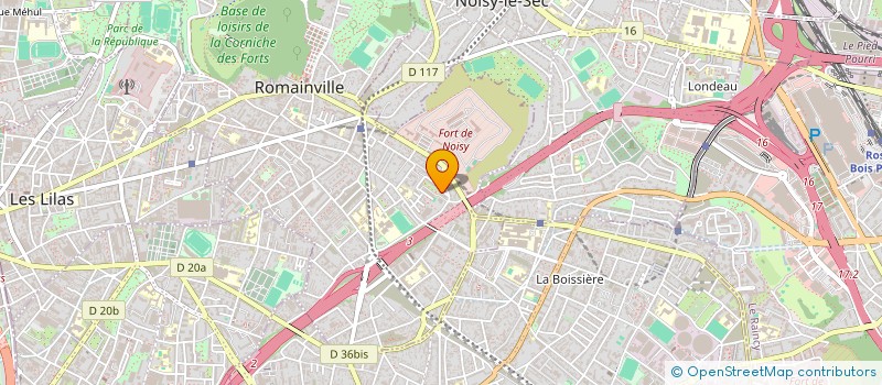 localisation de l'entreprise DESRO IMMOBILIER à ROMAINVILLE