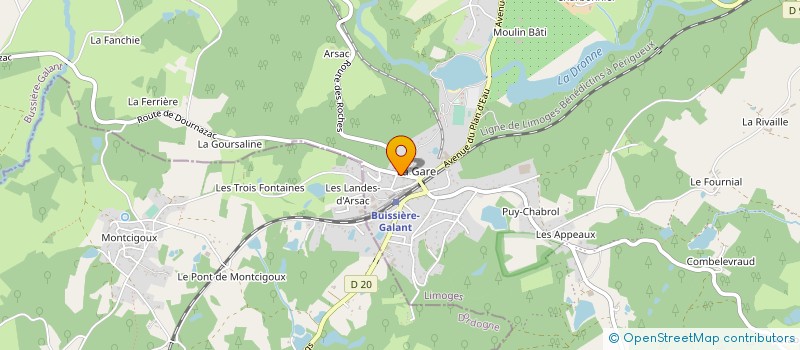 localisation de l'entreprise DESROCHES à BUSSIERE-GALANT