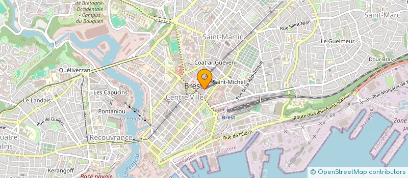 localisation de l'entreprise DESROCHES  BREST