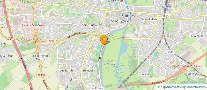 localisation de l'entreprise DESROCHES  SAINTES