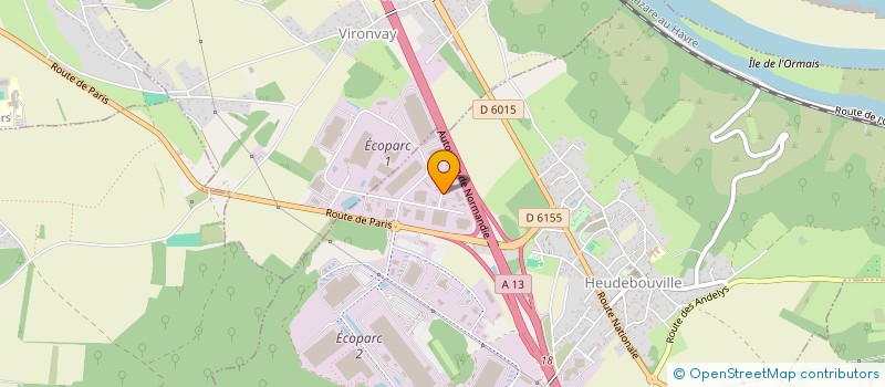 localisation de l'entreprise DESROLLES RAVALPROJECT  HEUDEBOUVILLE