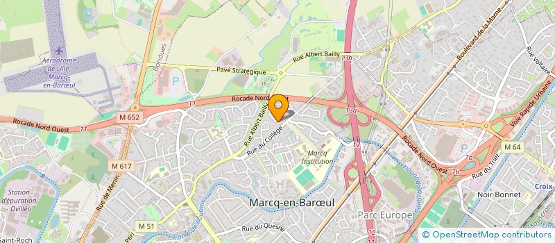 localisation de l'entreprise DESROUSSIM à MARCQ-EN-BARŒUL