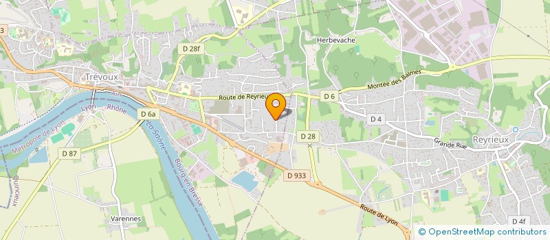 localisation de l'entreprise DESROVAL  TREVOUX