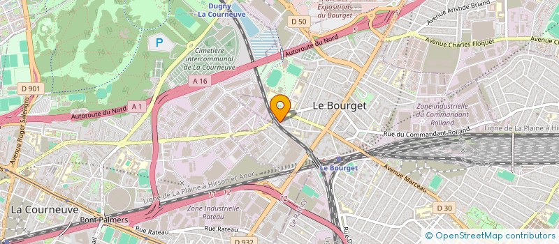 localisation de l'entreprise DESRUMAUX IMMO à LE BOURGET