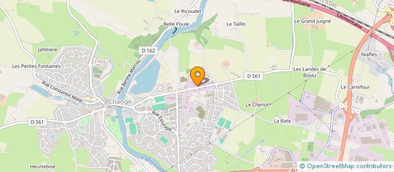 localisation de l'entreprise DESSAIGNE-S.C.F. à CHANGE