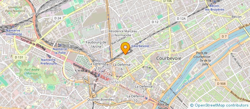 localisation de l'entreprise DESSAY CONSEILS à COURBEVOIE
