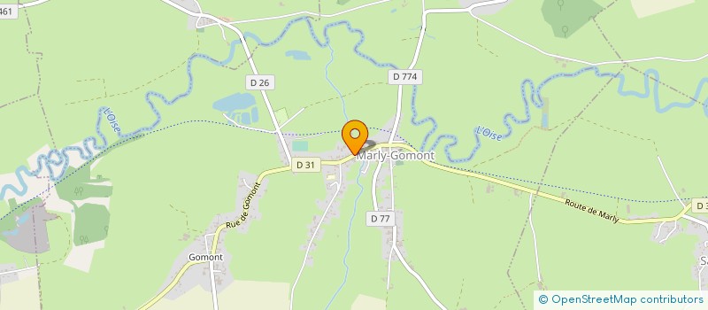 localisation de l'entreprise DESSE à MARLY-GOMONT
