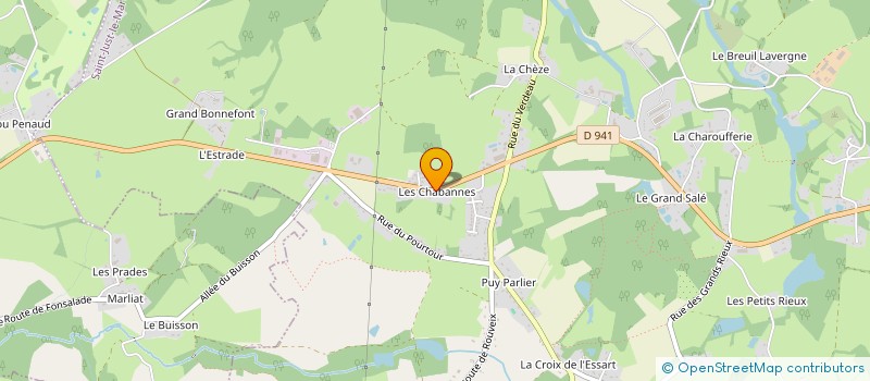 localisation de l'entreprise DESSE ET FEUILLADE à SAINT-JUST-LE-MARTEL
