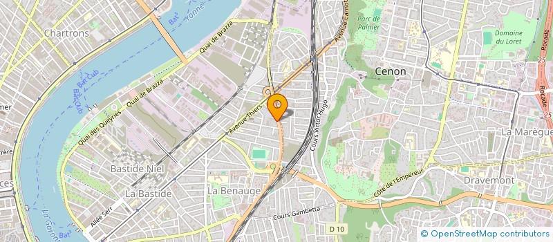 localisation de l'entreprise DESSEIGNET ET BJ SERRURERIE à BORDEAUX