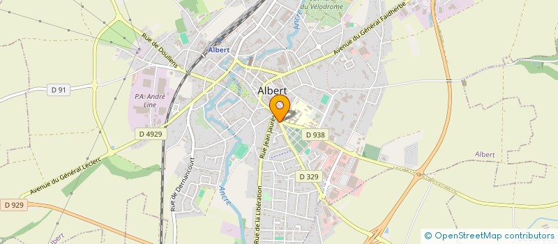 localisation de l'entreprise DESSEIN ET FILS à ALBERT