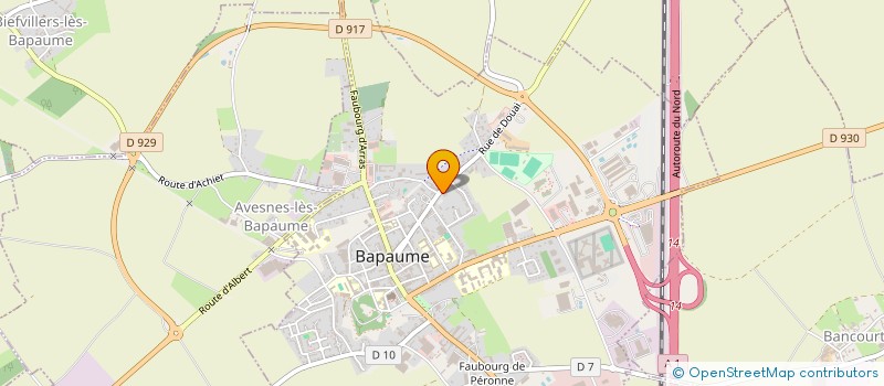 localisation de l'entreprise DESSEIN ET FILS  BAPAUME