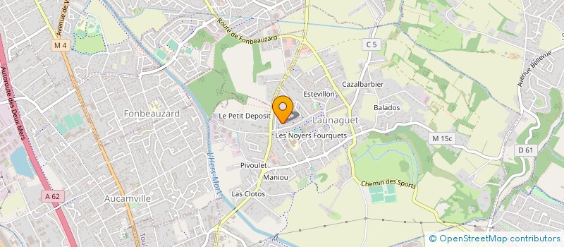 localisation de l'entreprise DESSEINS DE PAYSAGES ETC  LAUNAGUET